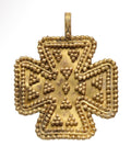Viking Era Gold Filigree Cross Pendant