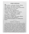 Vintage Italy Prayer Card Religion Holy Our Lady Maria Saint Mary Jesus Christ Church Pray Christian Catholic