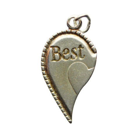 Vintage Love Heart Pendant Sterling Silver