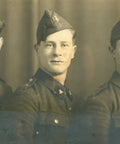 Vintage Military Portrait of Three Soldiers - Belgium Early 20th Century