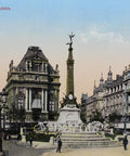 Vintage Postcard Belgium Brussels De Brouckère Square