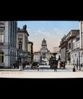 Vintage Postcard Belgium Brussels Rue de la Régence historical buildings and cultural institutions