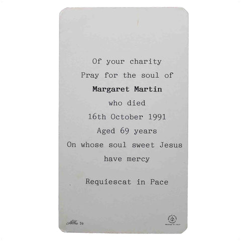 Vintage Prayer Card Church Holy Our Lady Maria Religion Saint Mary Jesus Christ Pray Christian Catholic