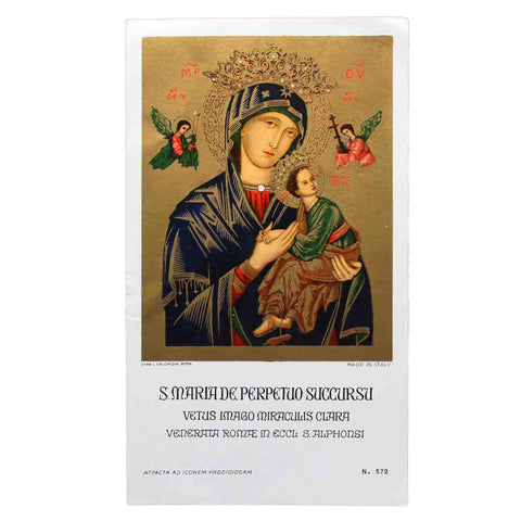 Vintage Prayer Card Church Religion Holy Our Lady Maria Saint Mary Catholic Jesus Christ Pray Christian