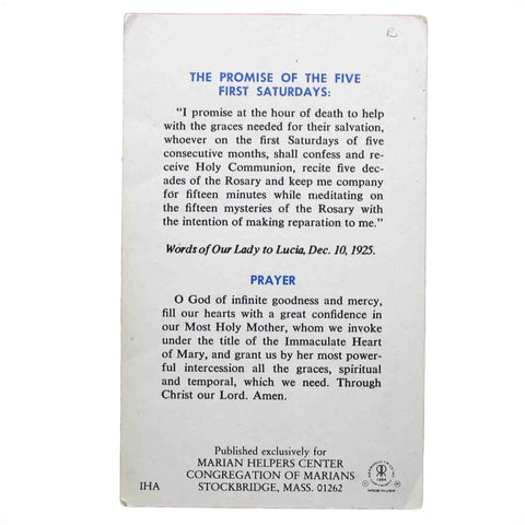 Vintage Prayer Card Holy Our Lady Maria Religion Saint Mary Jesus Christ Church Pray Christian Catholic