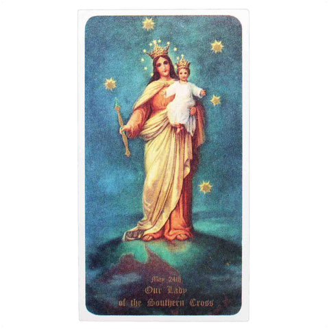 Vintage Prayer Card Religion Holy Our Lady Maria Crusade Prayer Australia Jesus Christ Church Pray Christian Catholic