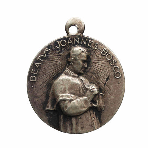 Vintage Religious Medal St. John Bosco Catholic Medallion