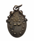 Vintage Religious Medal Virgin Mary Catholic Medallion