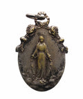 Vintage Religious Medal Virgin Mary Catholic Medallion