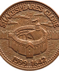 Vintage Shakespeare's Globe One Penny Souvenir Medallion