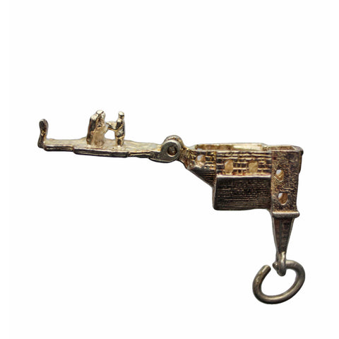 Vintage Wedding Church Pendant Sterling Silver