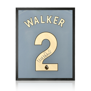 Kyle Walker Signed Manchester City 23/24 Shirt Compact Frame