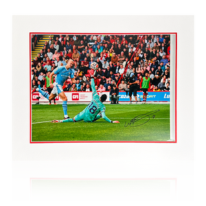 Wes Foderingham Signed Sheffield United Image Deluxe Mount