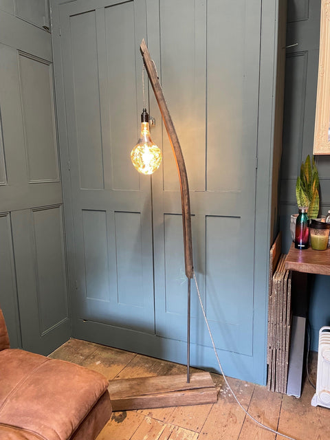 Whiskey Stave Stand Lamp