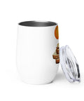 Right side of Toast in the Sun white wine tumbler