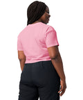 Bubblegum women's cotton crop top, plain back view.