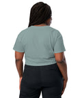 Mineral women's cotton crop top, plain back view.