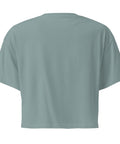 Mineral women's cotton crop top, plain back view.