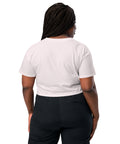Orchid women's cotton crop top, plain back view.