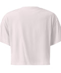 Orchid women's cotton crop top, plain back view.