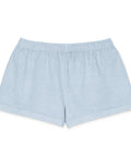 Light Washed Denim women’s garment-dyed cotton shorts – plain back – ZIPZAPPA