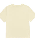 Karma Has No Deadline women's heavyweight garment-dyed tee in Buttermilk – plain back, product view 2