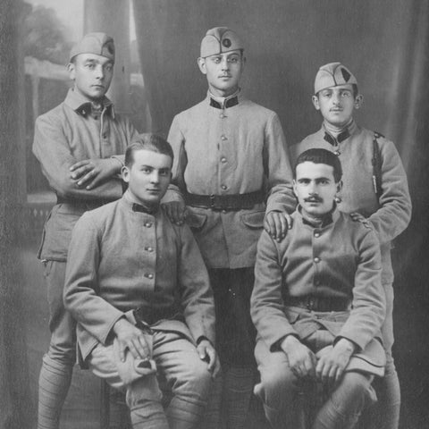 World War I Belgium Soldiers Photo Postcard