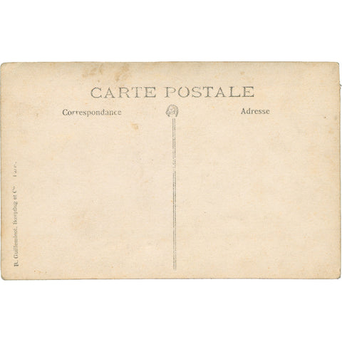 World War I British and French Soldiers at Field Post Shelter Postcard