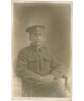 World War I British Army Service Corps Soldier Photo Postcard