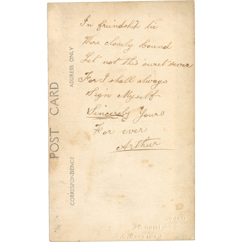 World War I British Army Service Corps Soldier Photo Postcard