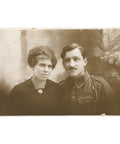 World War I British Soldier and Wife Photo Postcard