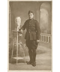 World War I Era Rue de Dijon, Verviers Soldier Photo Belgium Postcard