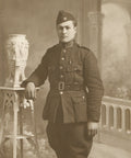 World War I Era Rue de Dijon, Verviers Soldier Photo Belgium Postcard