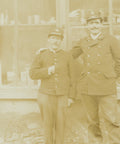 World War I French Postmen Photo Postcard Louveciennes, 17 route de Versailles