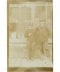 World War I French Postmen Photo Postcard Louveciennes, 17 route de Versailles