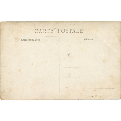 World War I French Soldier Photo Postcard - Family Portrait