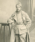 World War I French Soldier Studio Photo Postcard