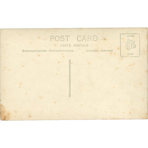 World War I French Soldiers at Dugout Postcard