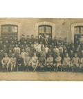 World War I French Soldiers Group Photo Postcard