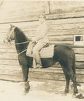 World War I German Soldier on Horseback Photo Postcard