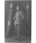 World War I German Soldier Studio Photo Postcard