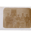 World War I German Soldiers at Canteen Photo Postcard