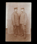 World War I Military 2 Germany Soldiers Studio Photo WW1 Postcard
