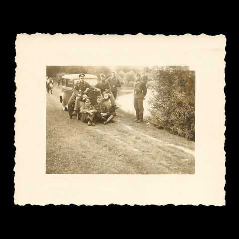World War II Military Germany Soldiers Car Photo WW1 Photography
