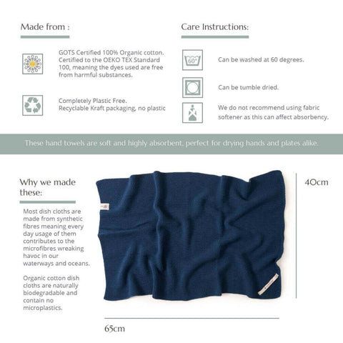 Organic Cotton Hand Towels