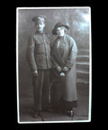 WW1 British’s Soldier and Wife World War I Era Studio Photo Postcard Army History