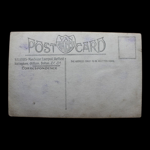 WW1 British’s Soldier and Wife World War I Era Studio Photo Postcard Army History