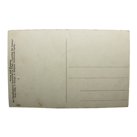 WW1 Era Lithuania Vilnius Hotel Bristol German Soldiers Postcard Antique