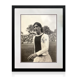 Johan Cruyff Signed AFC Ajax Photo Deluxe Mount Frame (AFTAL Authentication)