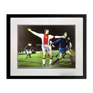 Johan Cruyff Signed AFC Ajax Photo Deluxe Mount Frame (AFTAL Authentication)